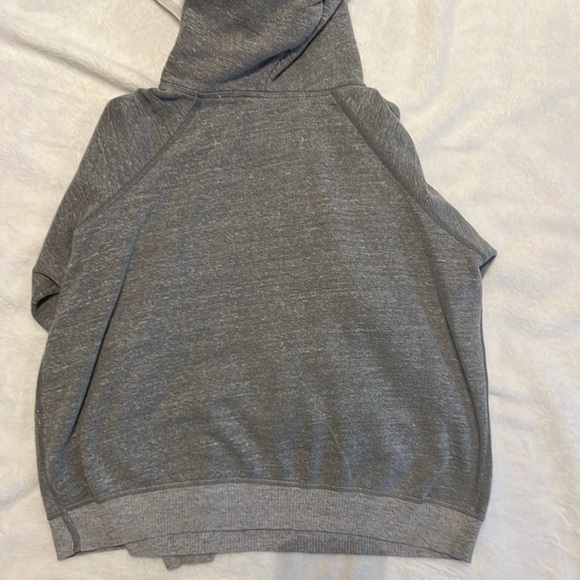 Small Free people Riley cotton hoodie with denim elbow patches. - Picture 6 of 8